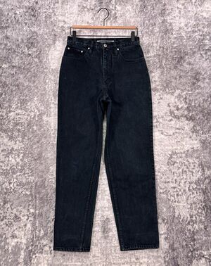 Vintage Anchor Blue Jeans 28" Womens Loose Fit Y2K Denim